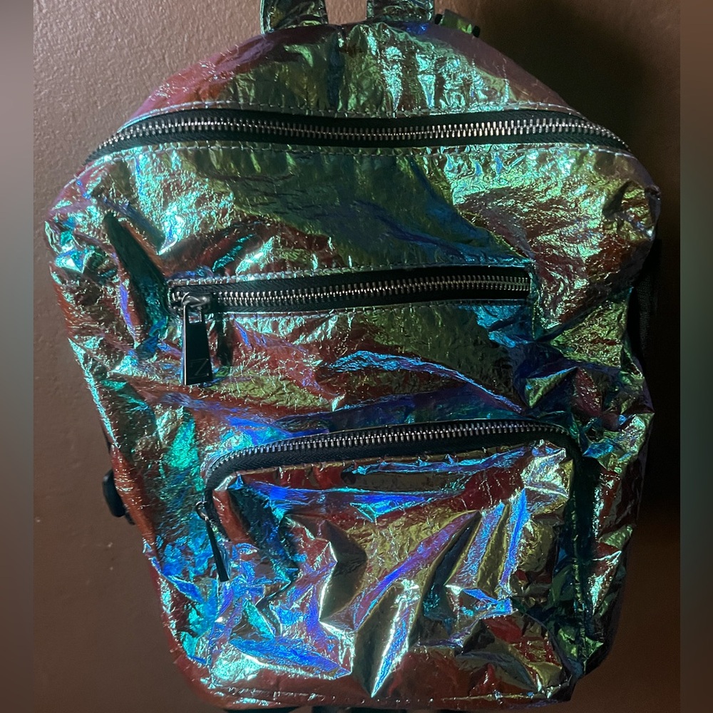 Zara iridescent backpack